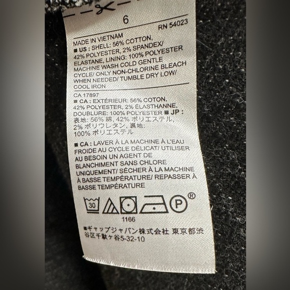 Banana Republic Sz 6 Women’s Black and White Geometric Dress Fit and Flare - Picture 5 of 7